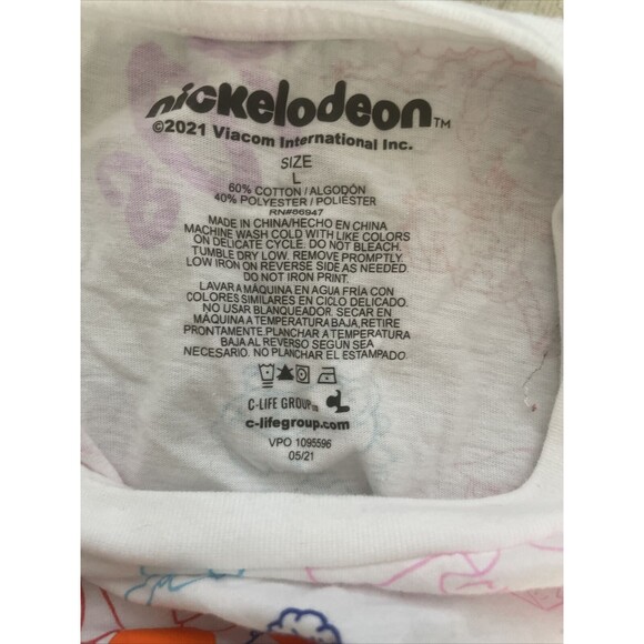 Nickelodeon Junior Womens Cropped T Shirt Large Cartoon Retro 90s - Picture 7 of 10